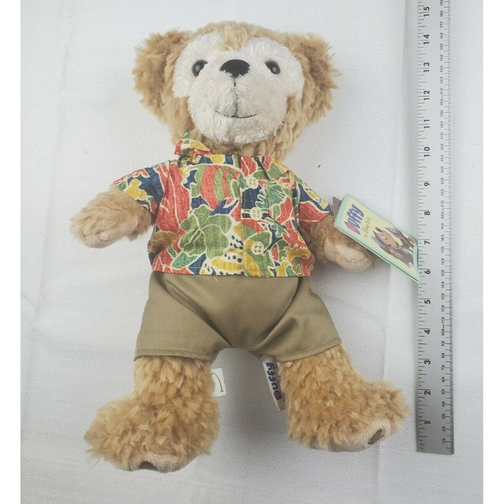 NWT Rare Cute Duffy Disney Bear Gift Aulani Resort Hawaii 12” tall